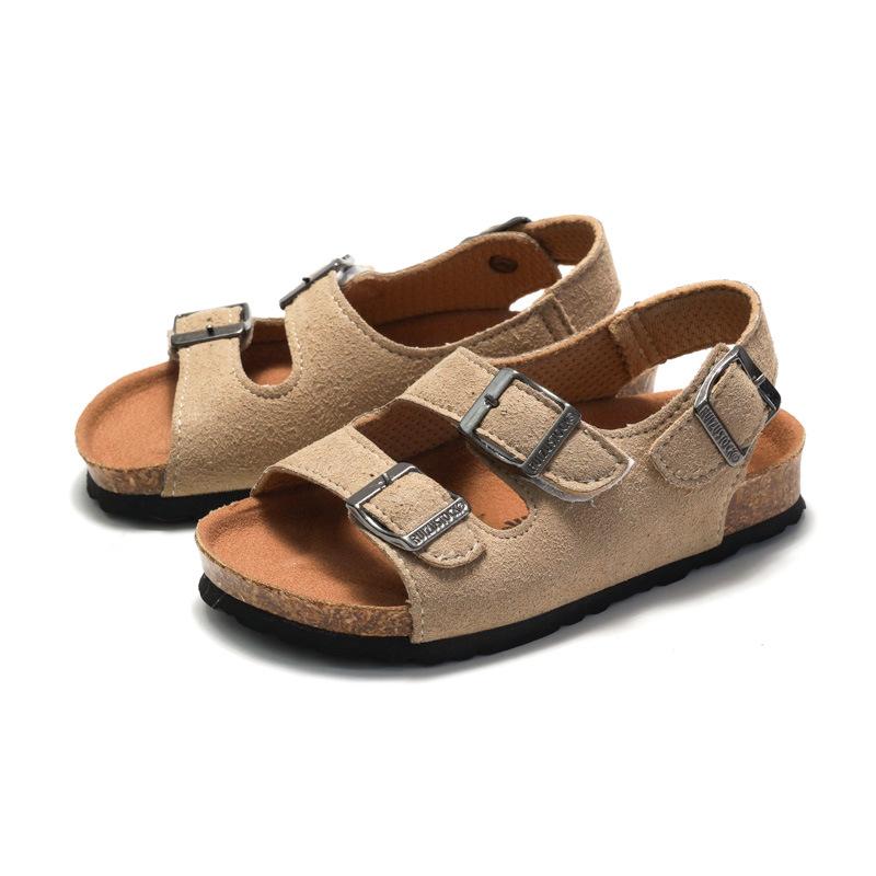 2026 Spring/Summer Children Boys Girls Cork Sandals One-word Shoes Flip-flops Tide Beach Edition KWN