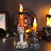 Halloween Skull Hand Candle Light Ghost Festival Party Decor Skull Hand Candle Trick Or Treat Bat Happy Halloween Day 2025 Props