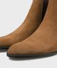 Firenze Atelier Slimline Black Sole Suede Chelsea Boots 3332-Qs [Mid Brown]