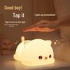 Silicone Cat Night Light: Rechargeable Bedside Lamp for a Cozy Atmosphere