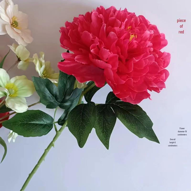 Pfingstrose Einzelstiel Große Seidenblume für Wohnzimmer- oder Hochzeitsdekoration