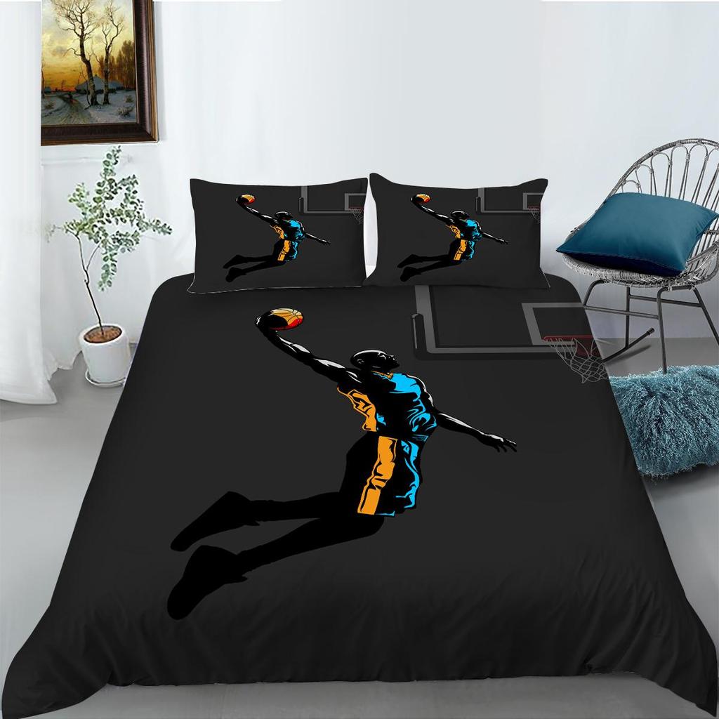 Sports Themed Series Bedding Set, Football and Other Sports Series Printed Down Duvet Covers and Pillowcases AU/EU/US/DE Full Size Home Decoration