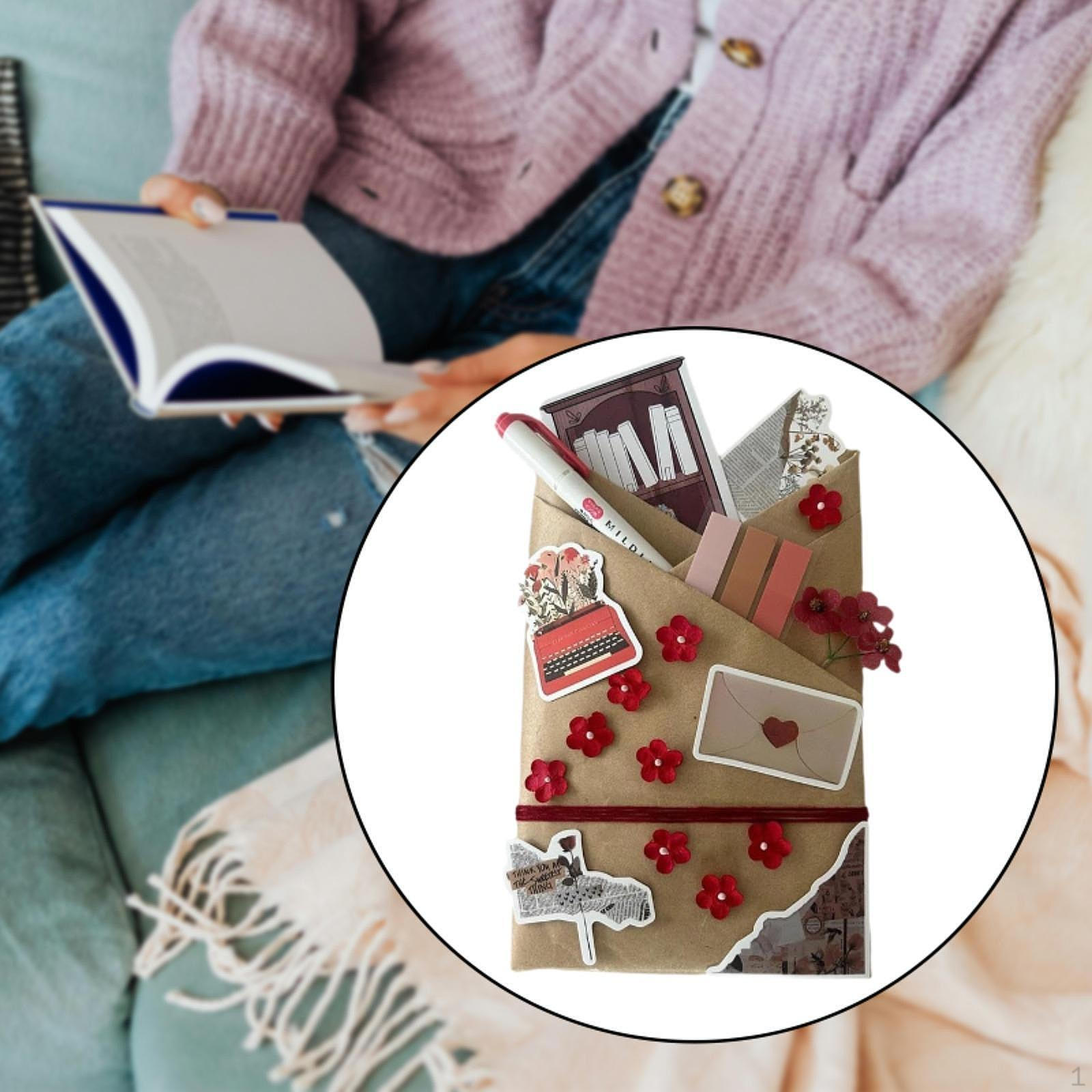 Свидание с книголюбом Подарочные наклейки для него Ее подарок DIY Праздники Тайна красный