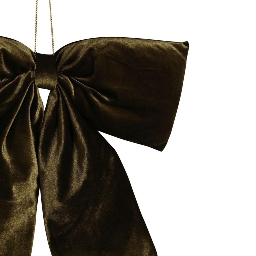 Velvet Bow Hanger 50 X 40cm Dark Green