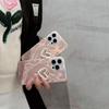 Feather-patterned, Simple Solid Color Case for Apple 13/14 Pro Max, Huawei Mate 30/60 Pro, and P60 Heart-shaped Design