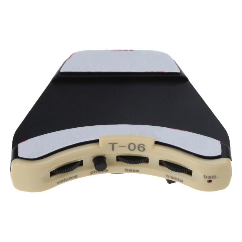 Sound Hole Guitar Pickup Microphone Sound Hole Adjustable Preamp Equalizer for Acoustic Folk Guitar with Accessories