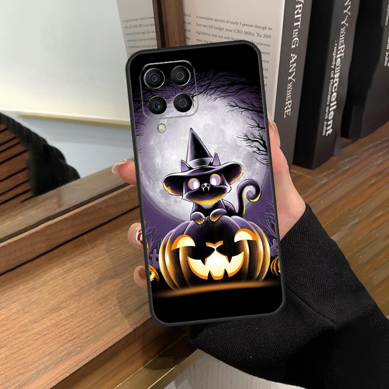 Hexe Schwarze Katze Hülle Für Samsung Galaxy M13 M53 M51 M31 M11 M14 M34 M54 M12 M32 M52 M16 M36 M56 M15 M35 M55