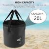 20L Easy Hold Foldable Bucket Outdoor Camping Fishing Travel Water Storage Bag Best Water Resist Water Bags Fishing Accessories Supplies