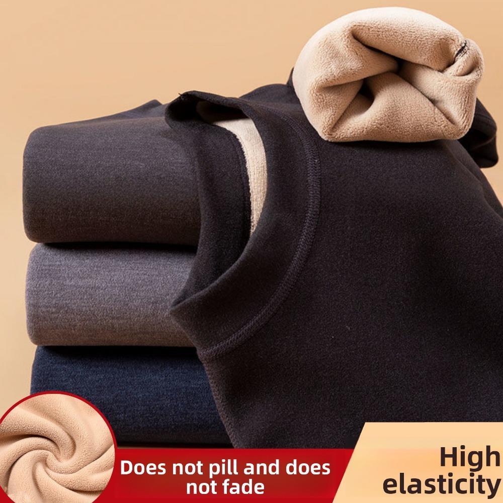 Couple Sherpa Fleece Thermal Underwear Set Plus Size Warm Cold Resistant Winter