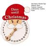Rustic Holiday Decor Christmas Advent Calendar Wooden Hanging Sign, 24 Days Welcome Sign with Rope, Decorative Wall Santa Countdown Decorations