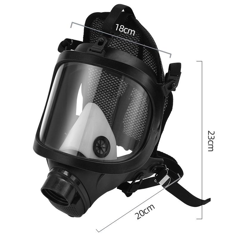 

Прочная силиконовая противогазовая полнолицевая маска с широкоугольным экраном для ПК