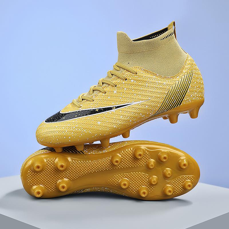 2025 European Cup football shoes men's high-top students competition training AG long nails TF broken nails sports football shoes