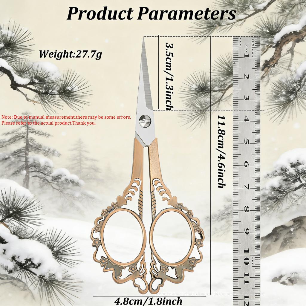 1PC, Durable Vintage Scissors Sewing Scissors Embroidery Tailor ScissorsFabric Cutter Craft Tool Sewing Supplies Sewing Tools