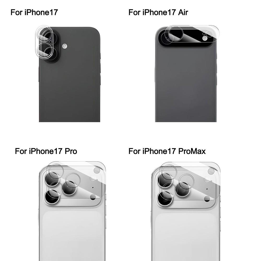 Tempered Glass Lens Protective Film Anti-scratch Clear 3D Lens Cover HD Lens Protector for iPhone 17/Air/17 Pro Max