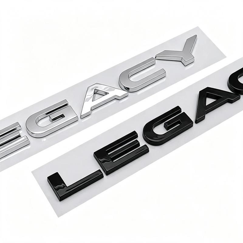 Convient pour les autocollants de voiture LEGACY, les logos de coffre arrière, la décoration de carrosserie et les autocollants latéraux d'aile en anglais à l'arrière de la voiture