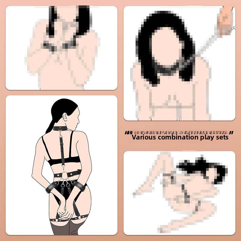 Adult Sex Toys Bundled SM Female Sexy Thigh One-piece Bondage Clothes Straps Alternative Sex Tools