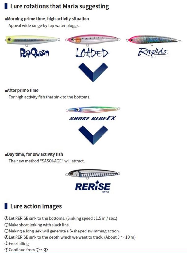 Maria Rerise SS130 55 grams Sinking Lure 002 (5843)