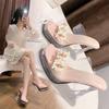 Super High Heel Women Slippers Transparent PVC High Heel Sandals Crystal Platform Sandals 11CM Model Catwalk Women Pumps