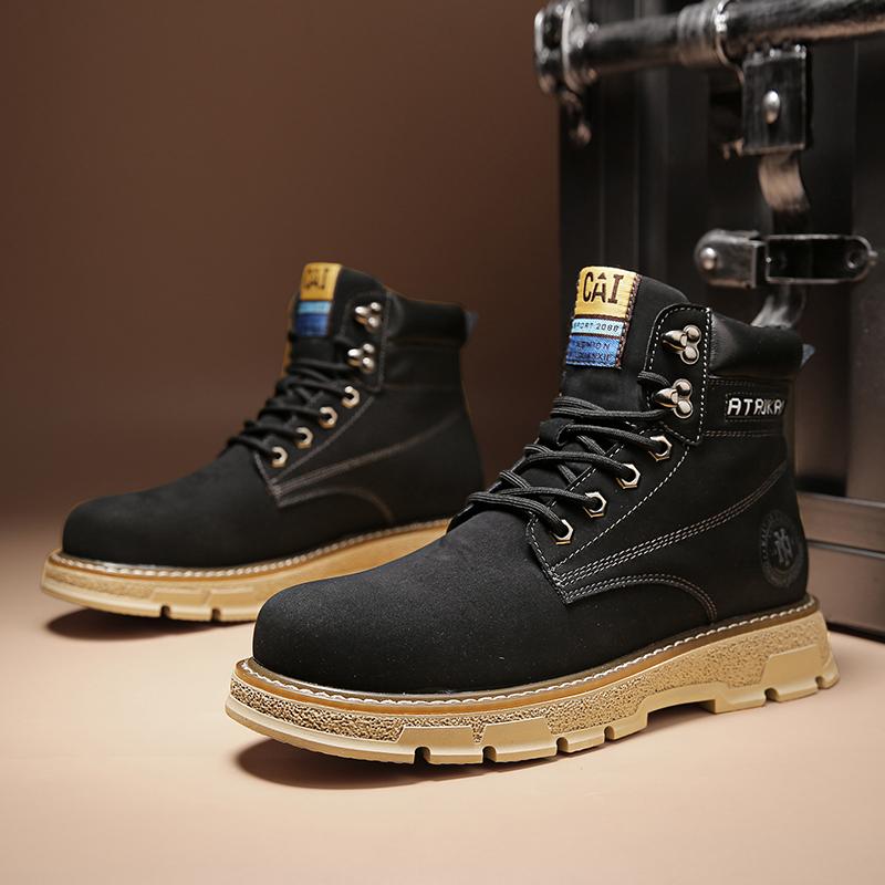 

Мода Классический Британский Стиль Челси Высокие Мужские Панк Ботинки Ботильоны 2024 Ботинки из Натуральной Кожи Мужские Кожаные Желтые Ботинки Рабочая Обувь 44 чёрный