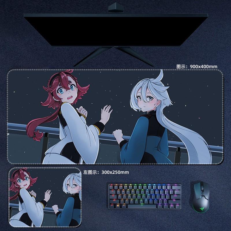 Anime The Witch From Mercury Mouse Pad Cool Gundam Mousepad Computer Laptop Gamer Padding Desk MatsWz2588Hh8
