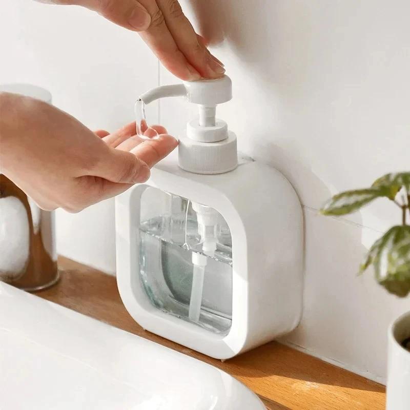 300/500ml Badkamer Zeepdispensers Hervulbare Lotion Shampoo Douchegel Houder Draagbare Reizen Dispenser Lege Bad Pomp Fles