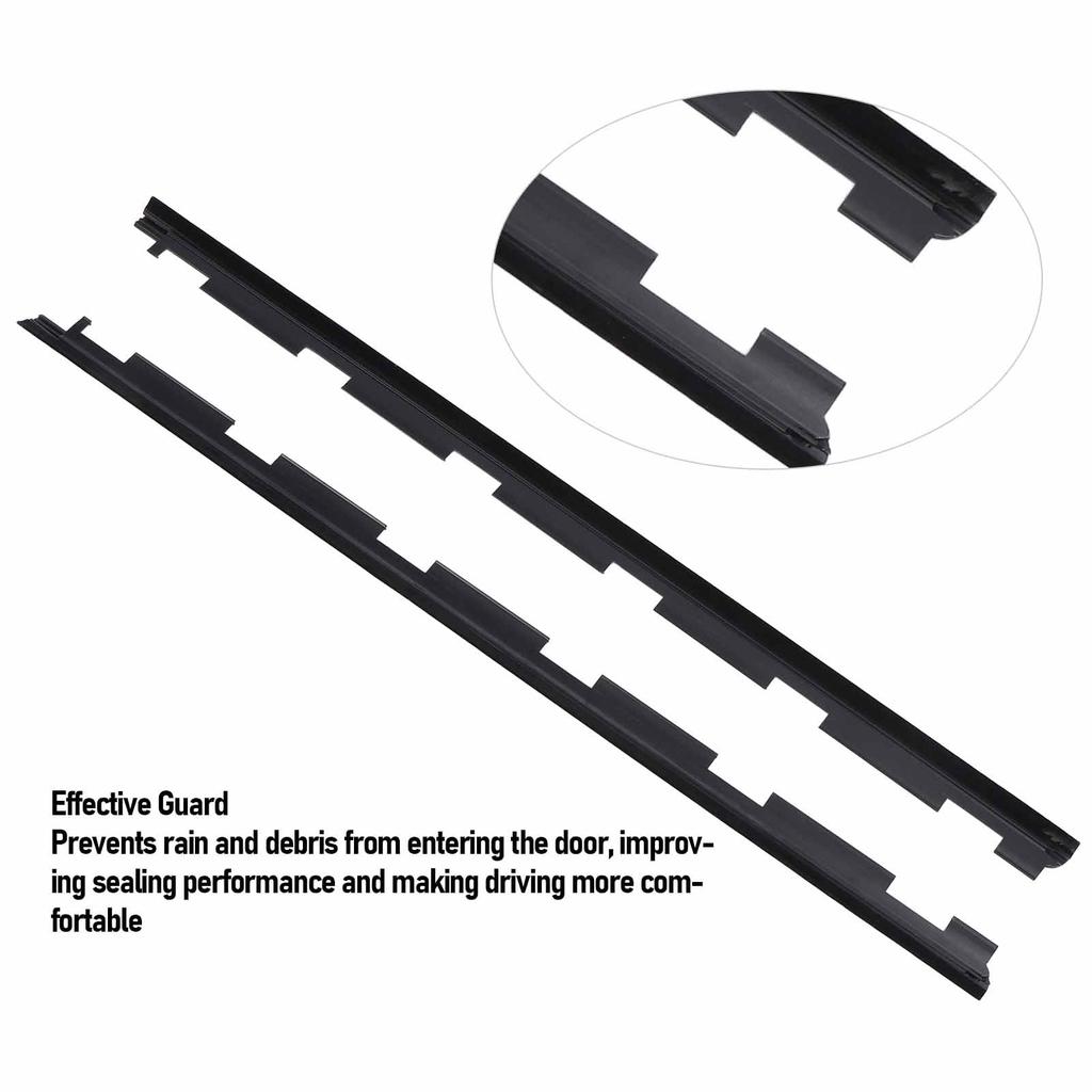 1 Pair Front Outer Window Weatherstrip Seal Kit for C1500 C2500 C3500 K1500 K2500 K3500 Trucks - OE 15991406 15991405