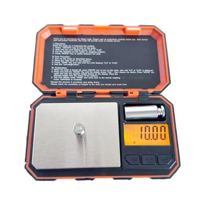 Digitale Miniwaage 200g0,01g Taschenformat mit 50g Kalibriergewicht Elektronische Smart-Küchenwaage für Lebensmittel Tabletten Schmuck Messwerkzeug