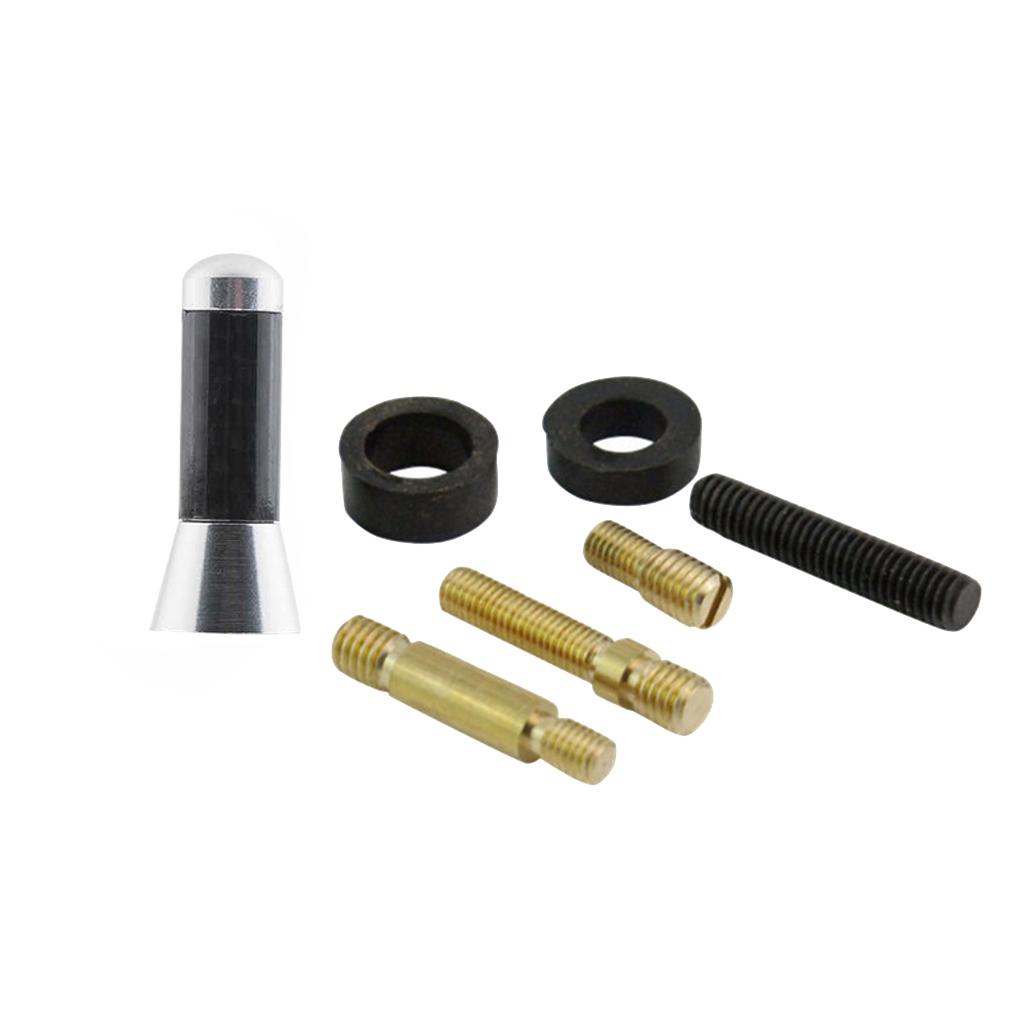 

3.5cm Car Antenna Short Carbon Radio Aerial Auto Accessories Parts For срібний