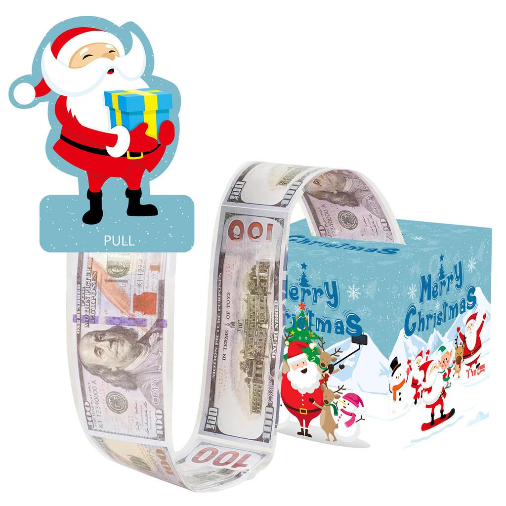 Santa Party Theme Decorations Paper Props Gift Box Christmas Occasions Gifts And