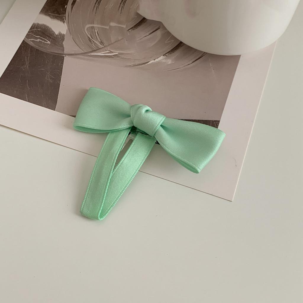 Hair Clip Bow Y2K Style Balletcore 3D Bow Flat Clips Balletcore Hairpin Bow Elegant Hair Clip for Bunches