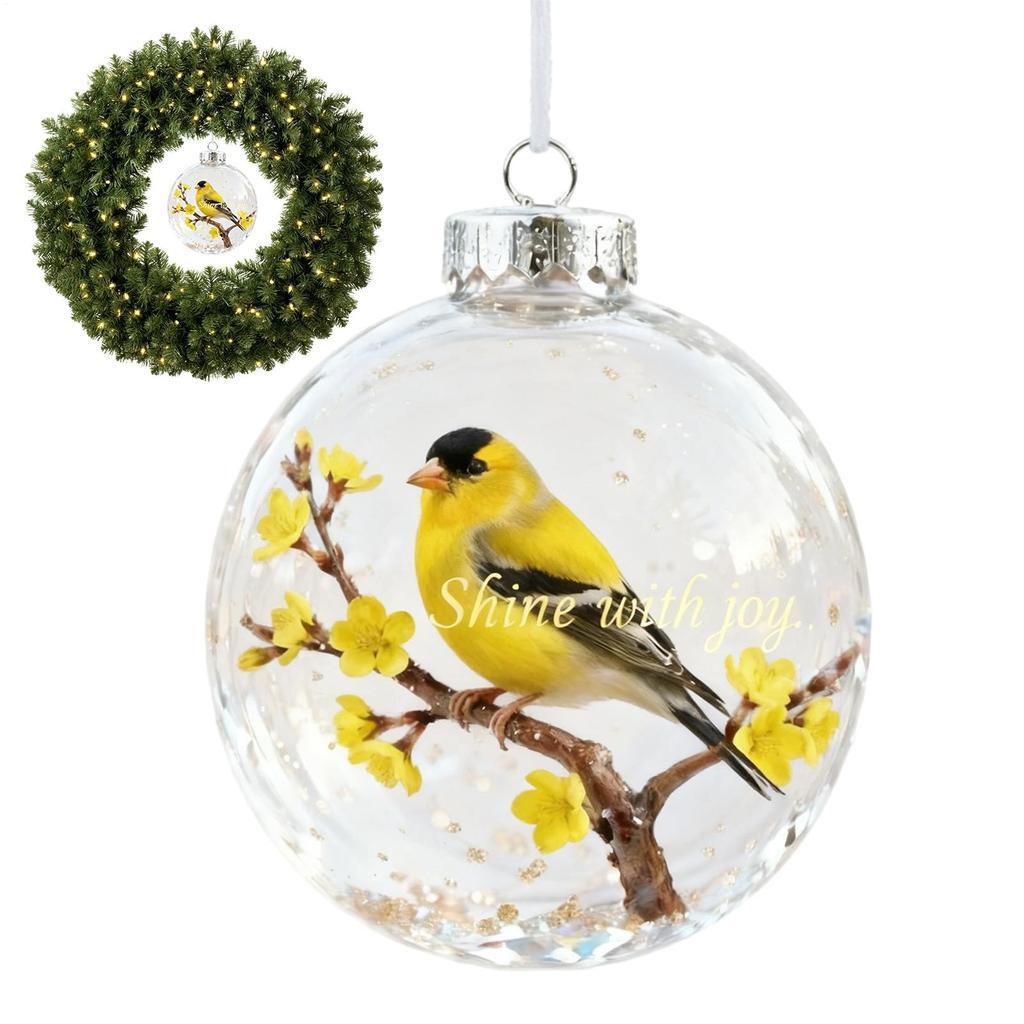 Hummingbird Christmas Balls Ornament PP Hummingbird Pendant Decoration For Home Tabletop Window Doorway Kitchen Living Room