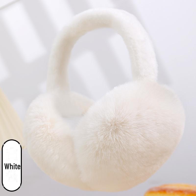 Ruiya Foldable Plush Velvet Earmuffs for Winter - Warm, Cold-Proof, Antifreeze Ear Warmers for Women and Students