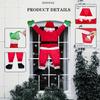 Lezoucí Santa Dekorace - Velký polyesterový Santa pro venkovní/vnitřní vánoční dekoraci. Není potřeba žádná elektřina. Ideální na Vánoce