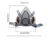 Gas Mask 6200 with 60926 Filter for Spray Paint, Polishing, Decoration, Chemical Gas,Steam,Dust, Anti-Chemical Protection.