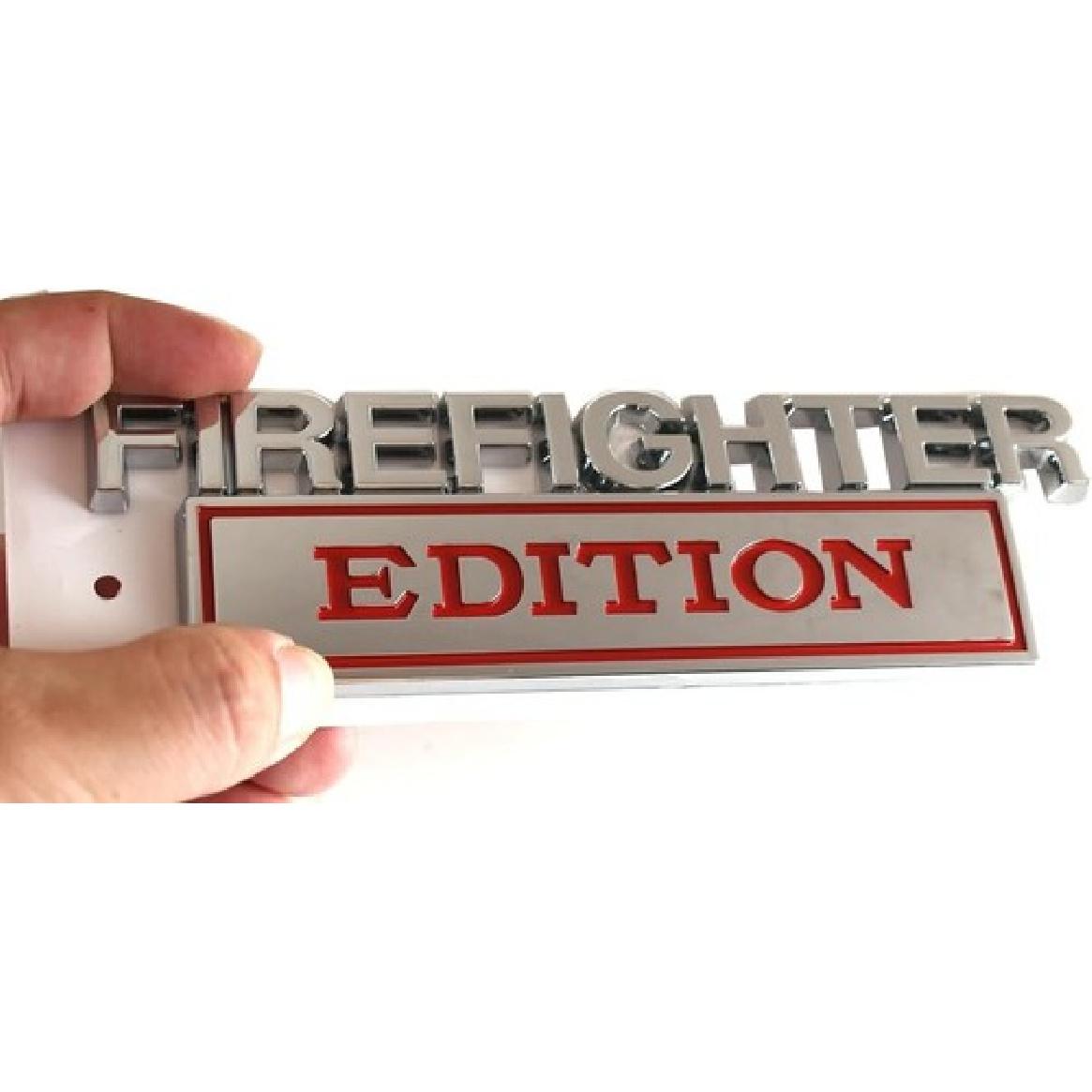 1pc Big Size Firefighter Edition Emblem for  Truck Car Truck Motorcycle