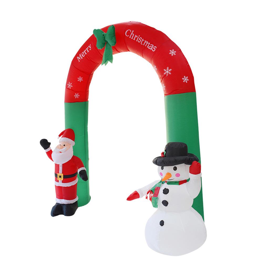 8 Foot Inflatable Santa  Snowman Arch Prop for Santa  snowman