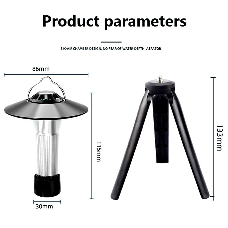 Camping Lantern with Tripod Dimmable Rechargeable LED Camping Tent Light Portable Small Camping Lamp Warm Light Tent Lantern
