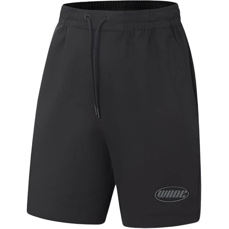 

Li-Ning Sports Simple Solid Color Lace-Up Comfortable Versatile Printed Casual Shorts Men shorts AKYV017-1 S