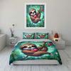Sloth-Themed Cozy Gift Set Exquisite Three-Piece Bedding Set Gift For Kids And Adults