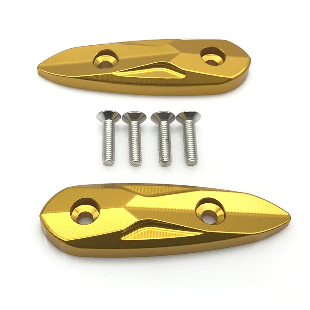 Motorcycle CNC Rearview Mirror Hole Cap Cover Mirror Eliminators Baffle Base Cover For Yamaha YZF R15 V3 17-20 YZF R3 R25