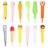 Novelty Animal Gel Pens 0.5mm Black Gel Pen Decompression Toys Soft Sponge Gel Pen for Students Kids School Office