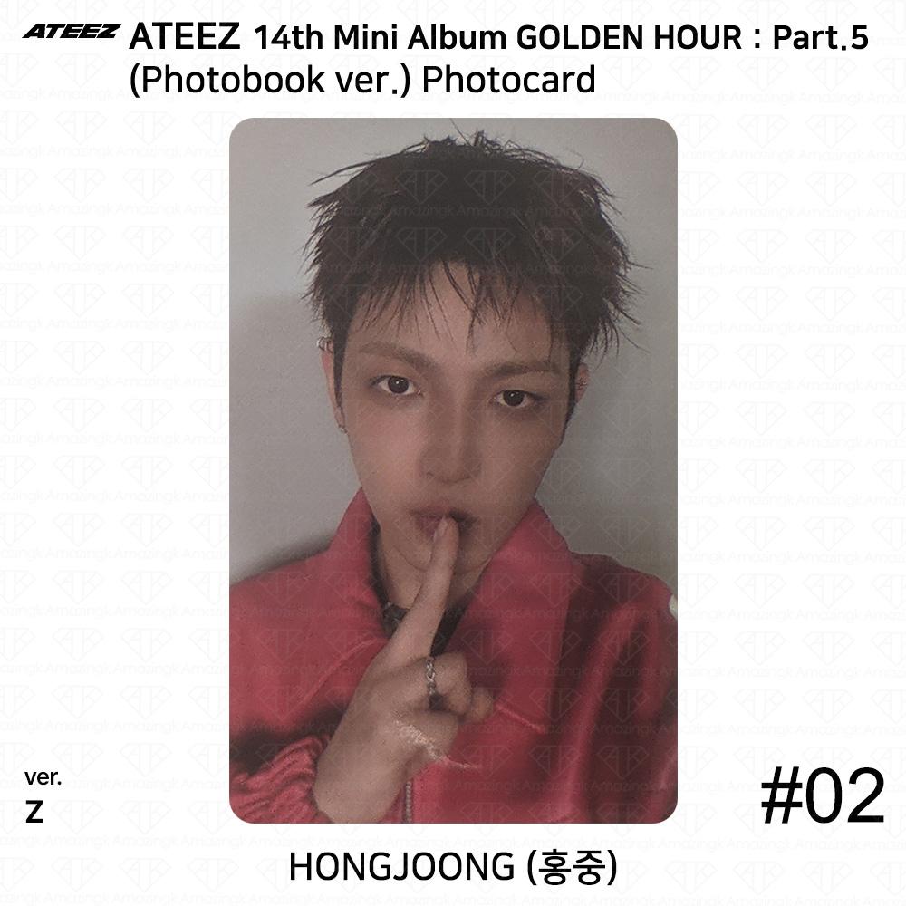 ATEEZ 14th Mini Album Golden Hour Part.5 Photobook ver. Photocard Z VER