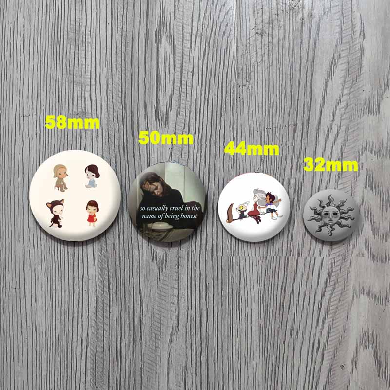 Funny No Talk Me Im Angry Cat Button Pin Custom Creative Pride Flag Brooch Bag Clothing Cartoon Badge Jewelry Gift for Friends