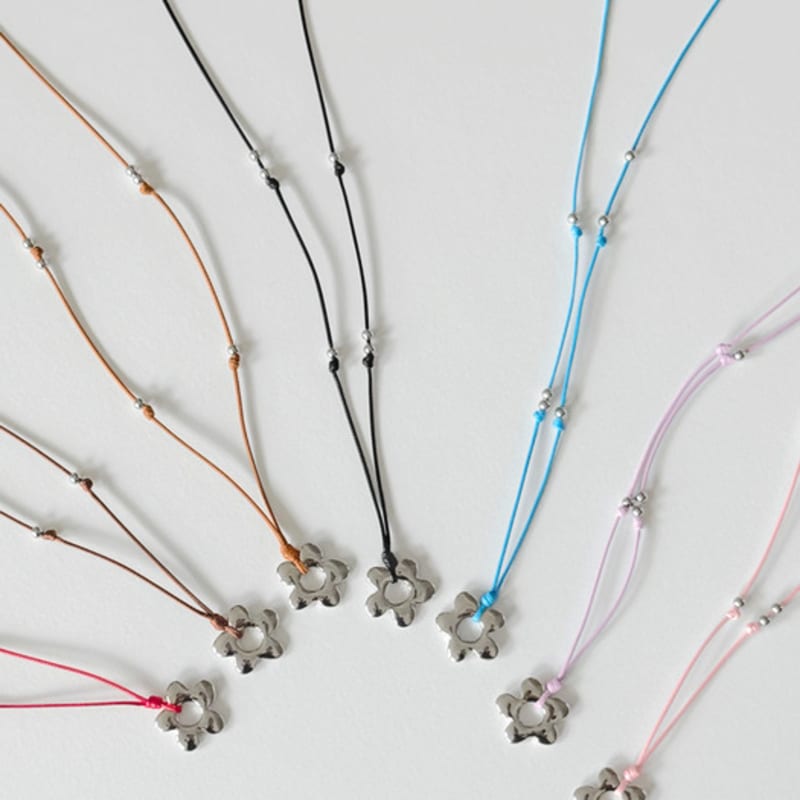 FANTASTIC PLANET Flower String Necklace (7colors)