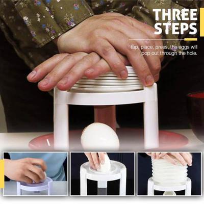 Éplucheur de coquille Innovant Facile à Utiliser en Plastique Pratique Éplucheur d'Œuf pour Cuisine