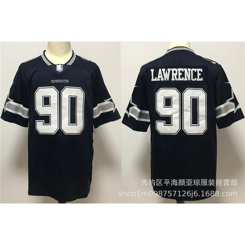 Camiseta Bordada de Rugby Estilo Dallas Cowboys de la NFL para Hombre Uniforme de Fútbol Top Ropa Casual para Fans