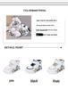 Autumn/Winter 2025 Girls' Cute Rabbit Toddler Sports Shoes - Soft Sole, Versatile, White