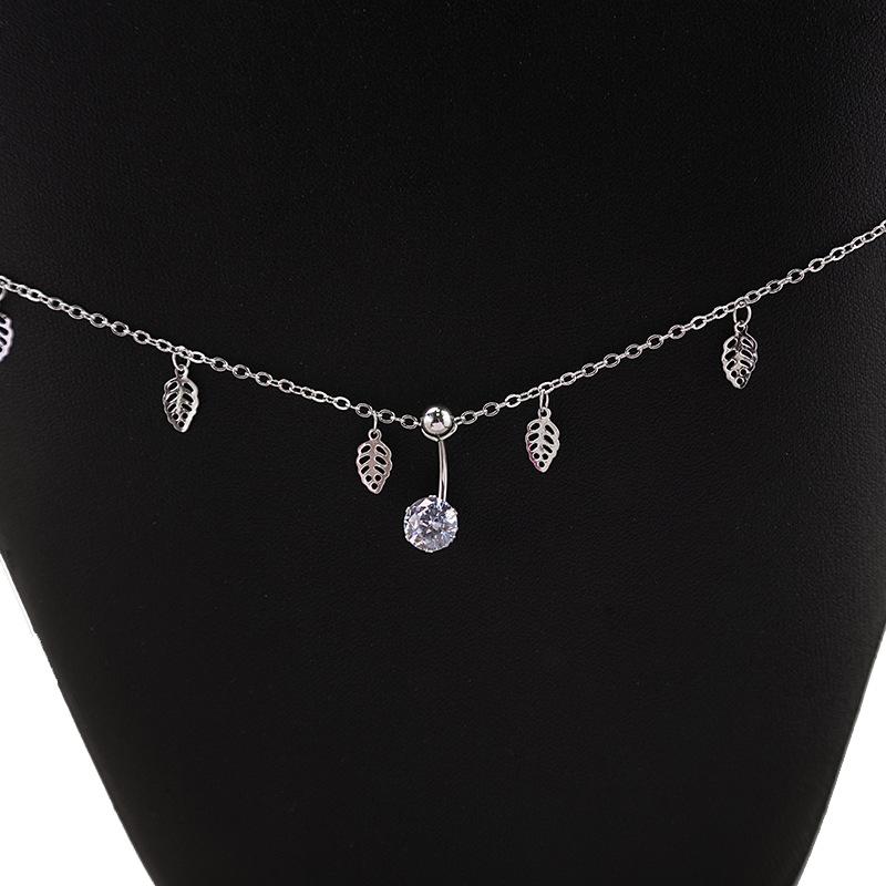 Personalized Star Moon Fringed Waist Chain, Metal Cross Chain Waist, Cold Sweet Cool Style Waist