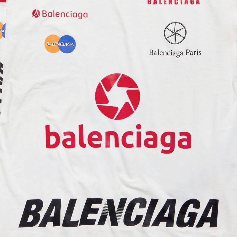 (WMNS) Balenciaga Top League Long Sleeve T-shirt 'White' Women's 767879TPVE99000