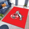 FC Köln Goat Team Logo Print Rug, Non Slip Floor Mat for Living Room Bedroom Football Fan Home Decoration